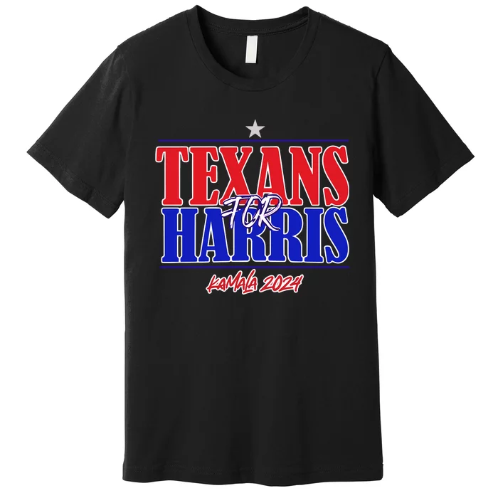 Kennidi Texans For Harris Kamala 2024 Premium T-Shirt