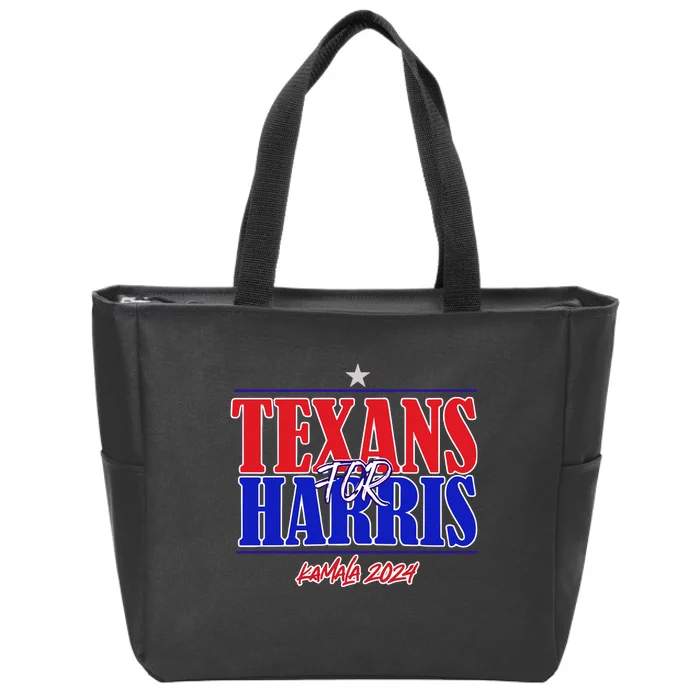 Kennidi Texans For Harris Kamala 2024 Zip Tote Bag