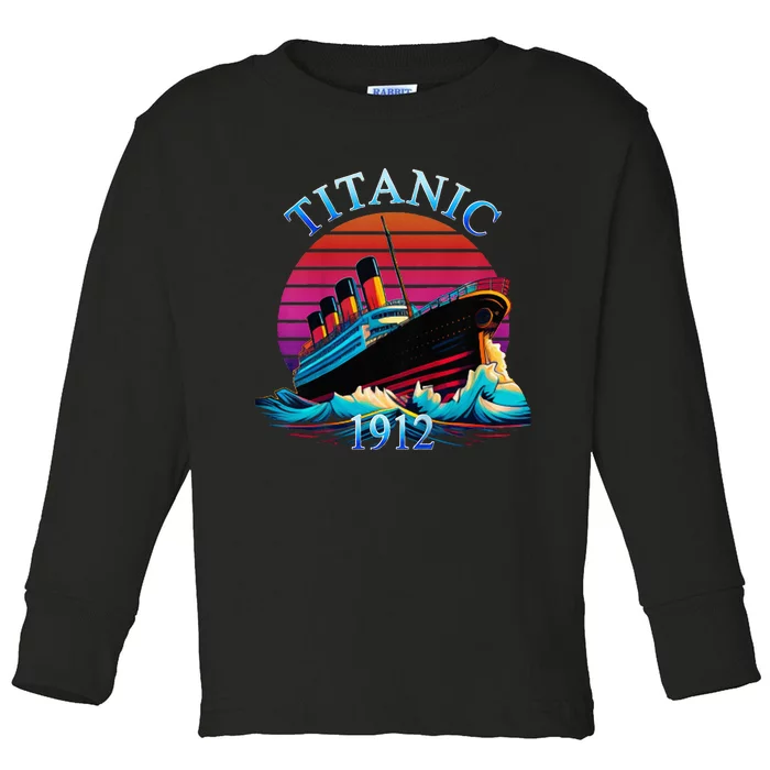 TITANIC 1912 HISTORY COMMEMORATIVE Toddler Long Sleeve Shirt