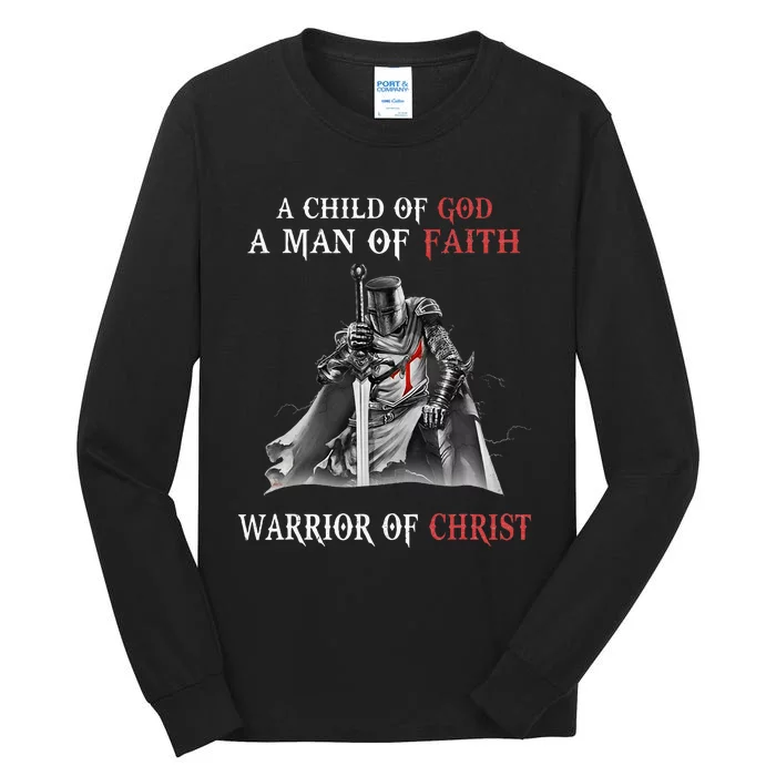 Knight Templar Faith A Warrior Of Christ Tall Long Sleeve T-Shirt