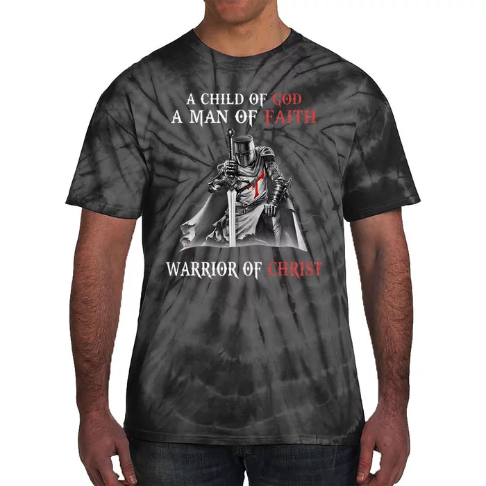 Knight Templar Faith A Warrior Of Christ Tie-Dye T-Shirt