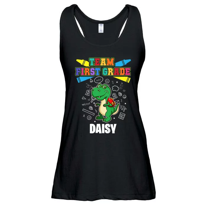 Kids Team First Grade Daisy Personalized Ladies Essential Flowy Tank