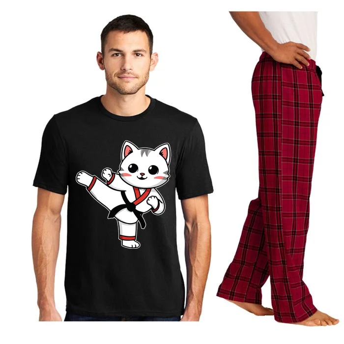 Karate Taekwondo Funny Cat Jiu Jitsu Women Girl Mma Pajama Set