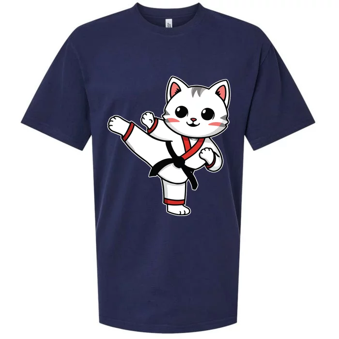 Karate Taekwondo Funny Cat Jiu Jitsu Women Girl Mma Sueded Cloud Jersey T-Shirt