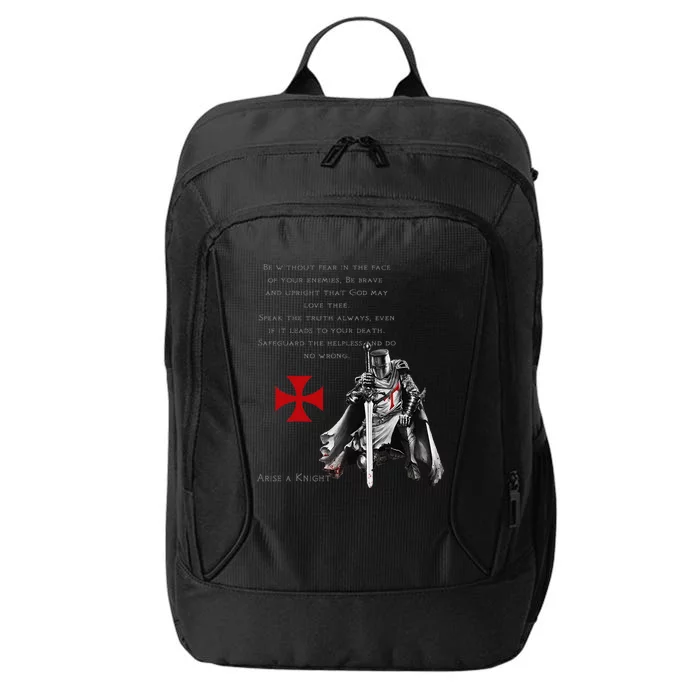 Knights Templar Faith In Jesus Christ Christian Faith & God City Backpack