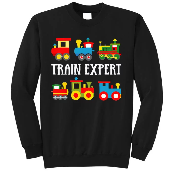 Kids Trains Funny Train Expert Kids Sweatshirt