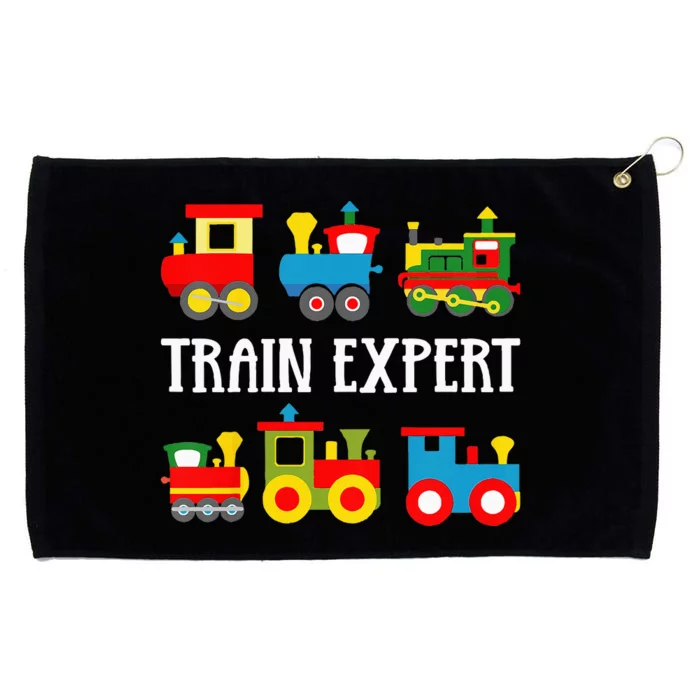 Kids Trains Funny Train Expert Kids Grommeted Golf Towel