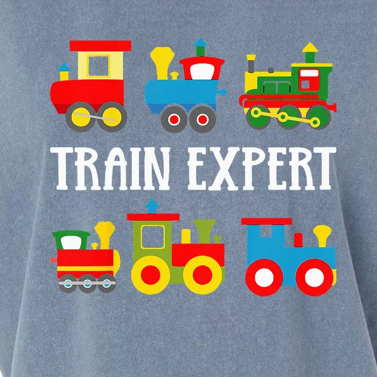 Kids Trains Funny Train Expert Kids Garment-Dyed Women's Muscle Tee