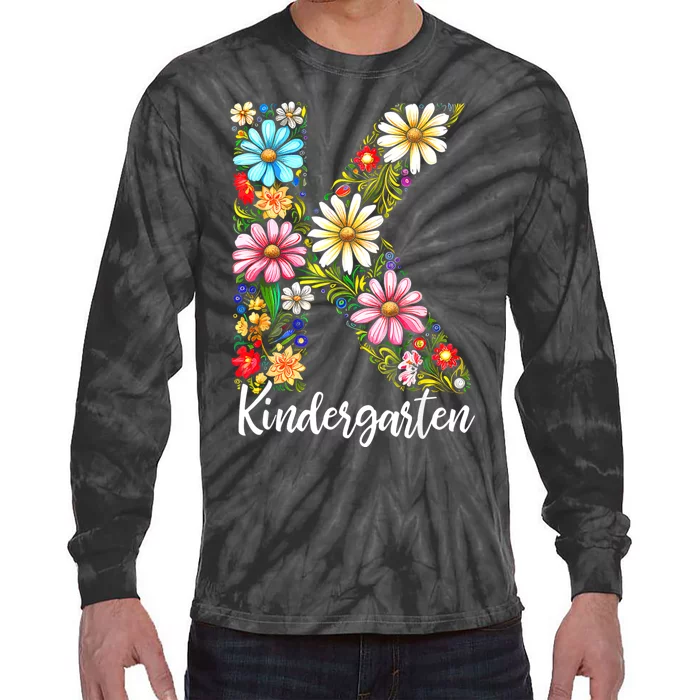 Kindergarten Teacher First Day Of School Back To School Tie-Dye Long Sleeve Shirt