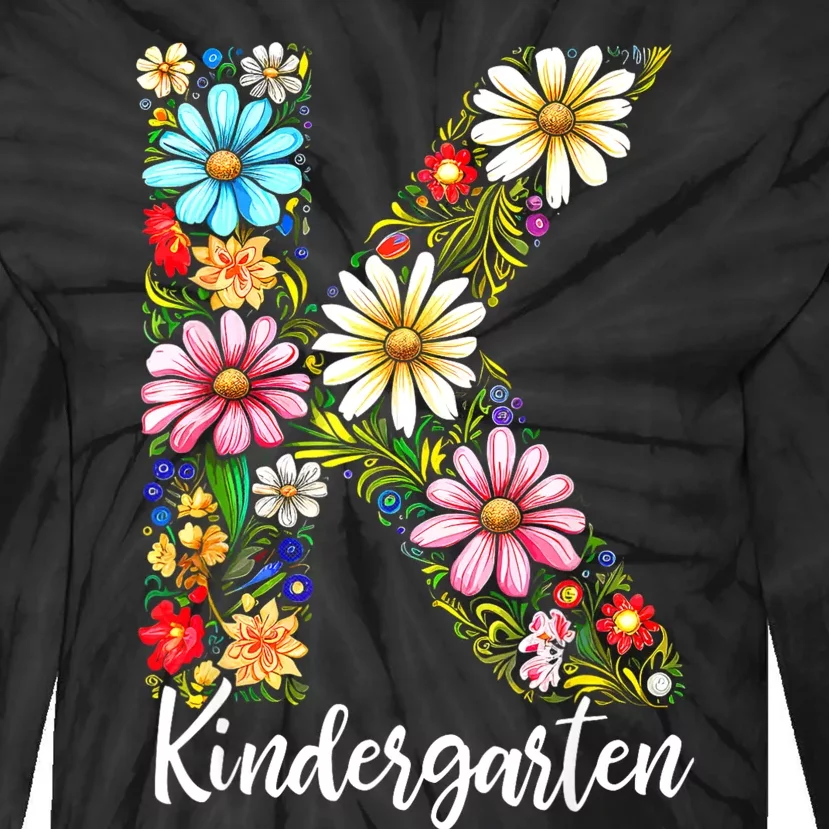 Kindergarten Teacher First Day Of School Back To School Tie-Dye Long Sleeve Shirt