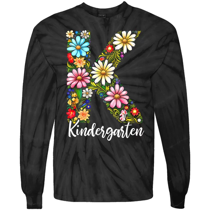 Kindergarten Teacher First Day Of School Back To School Tie-Dye Long Sleeve Shirt