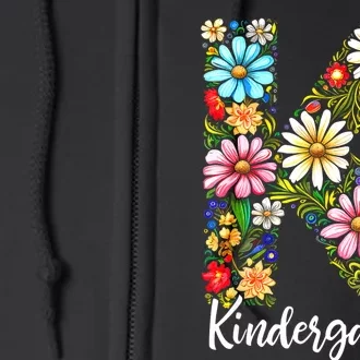 Kindergarten Teacher First Day Of School Back To School Full Zip Hoodie