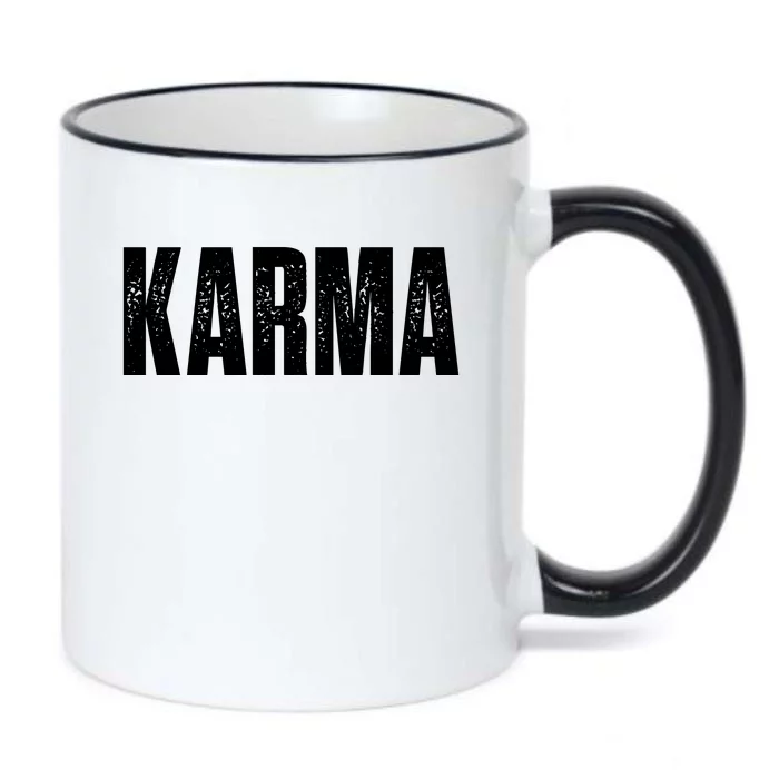 Karma Trending Graphic Tee Black Color Changing Mug