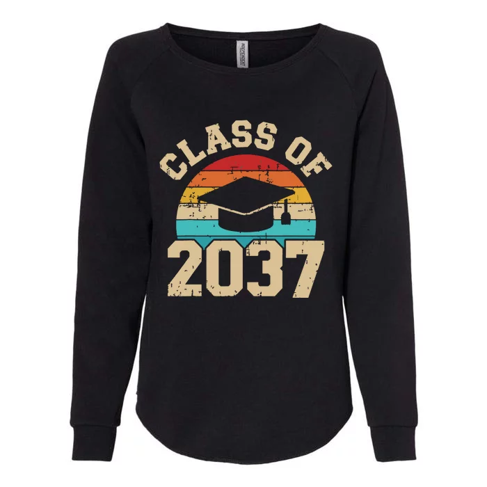 Kindergarten To Graduation Class Of 2037 Grow With Me Womens California Wash Sweatshirt