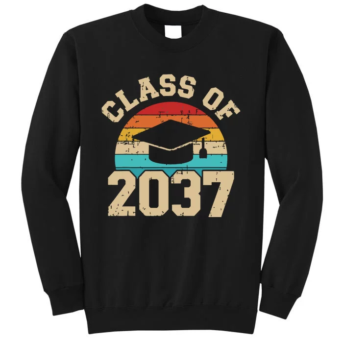 Kindergarten To Graduation Class Of 2037 Grow With Me Tall Sweatshirt