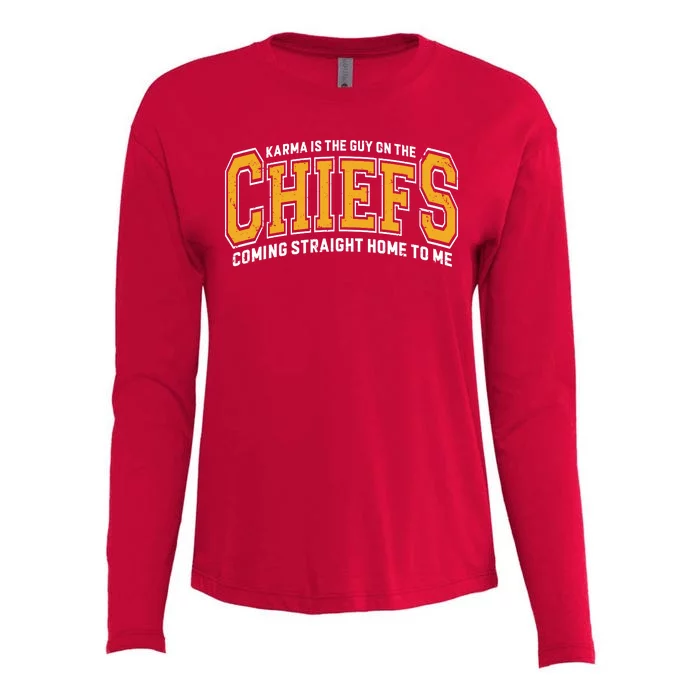 Karma The Guy On The Chief Era Womens Cotton Relaxed Long Sleeve T-Shirt