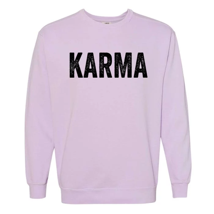 Karma Trending Graphic Tee Garment-Dyed Sweatshirt