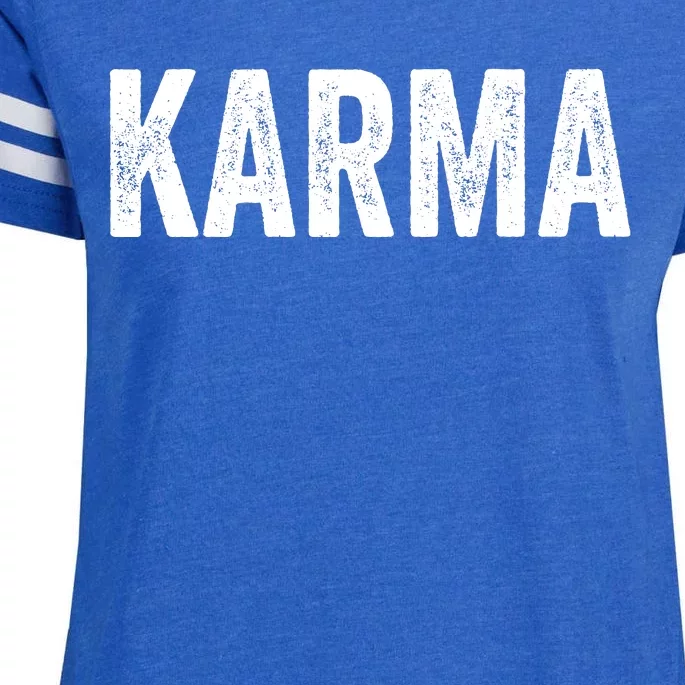 Karma Trending Graphic Tee Enza Ladies Jersey Football T-Shirt