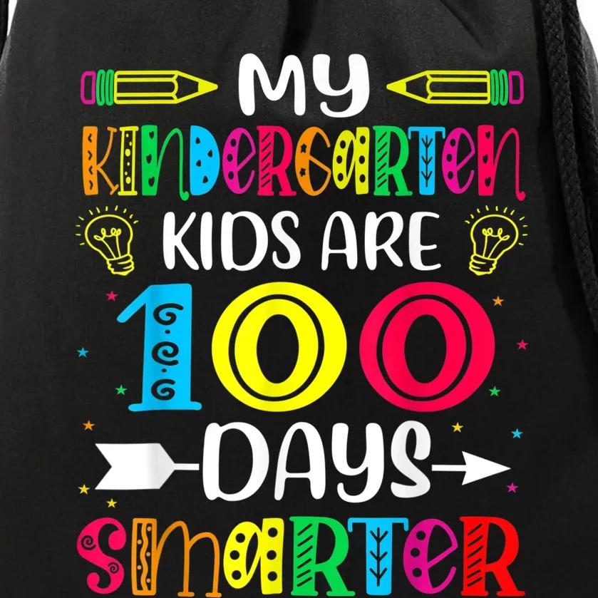 Kindergarten Teacher Gift 100 Days Smarter 100th Day Of School Drawstring Bag