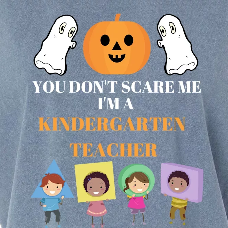 Kindergarten Teacher Halloween Kindergarten Teacher Gift Garment-Dyed Women's Muscle Tee