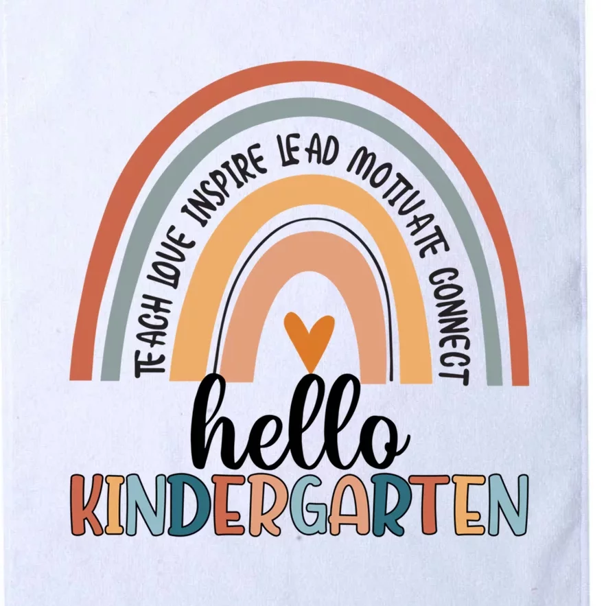 Kindergarten Team Hello Kindergarten Teacher Rainbow Gift Platinum Collection Golf Towel