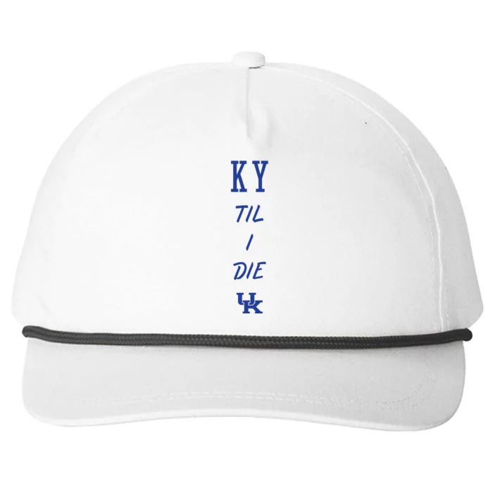 Ky Til I Die Snapback Five-Panel Rope Hat