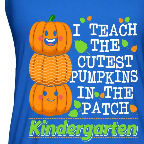 Kindergarten Teacher I Teach Cutest Pumpkins In The Patch Meaningful Gift Ladies Essential Flowy Tank