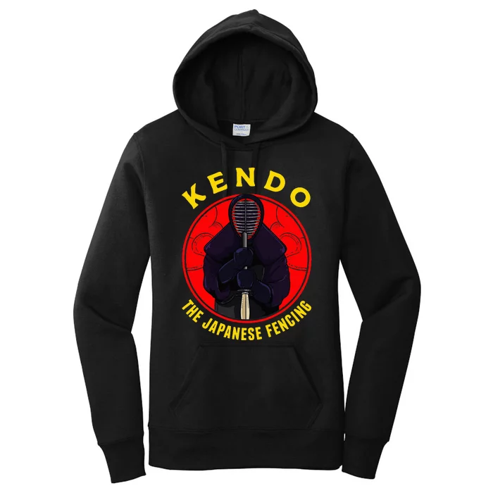 Kendo The Japanese Fencing Traditional Style Fencing Sport Women's Pullover Hoodie