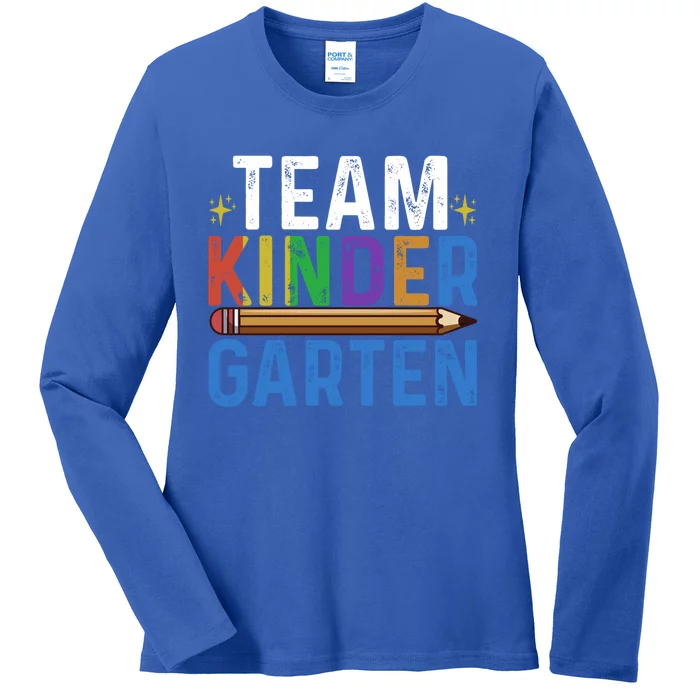 Kindergarten Team Kindergarten Squad Team Kindergarten Gift Ladies Long Sleeve Shirt