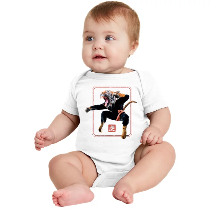 Kungfu Tiger Baby Bodysuit