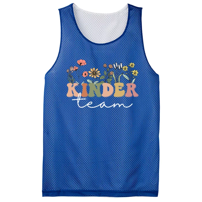 Kinder Team Kindergarten Teacher Tee 1St Day Of School Gift Mesh Reversible Basketball Jersey Tank