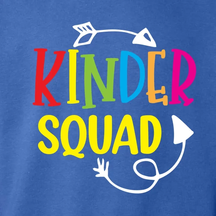 Kindergarten Teacher Kinder Squad Happy First Day Of School Cool Gift Toddler Hoodie