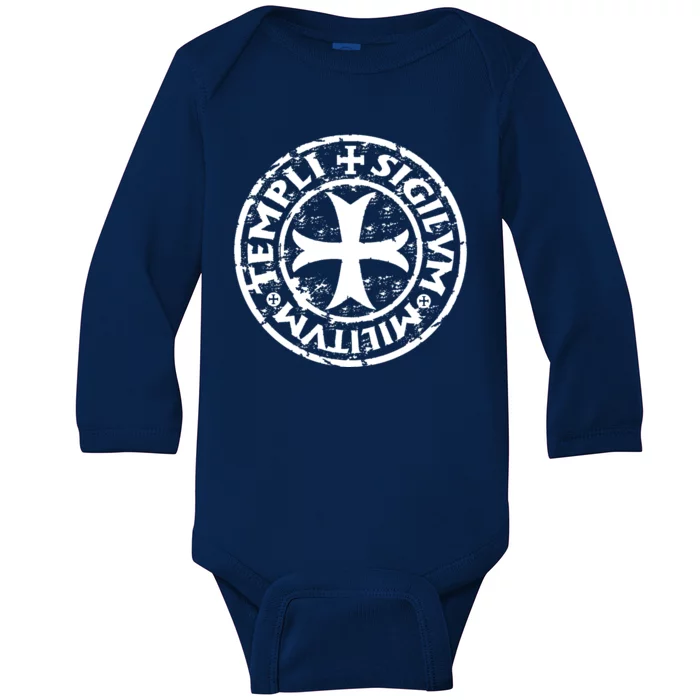 Knights Templar Baby Long Sleeve Bodysuit