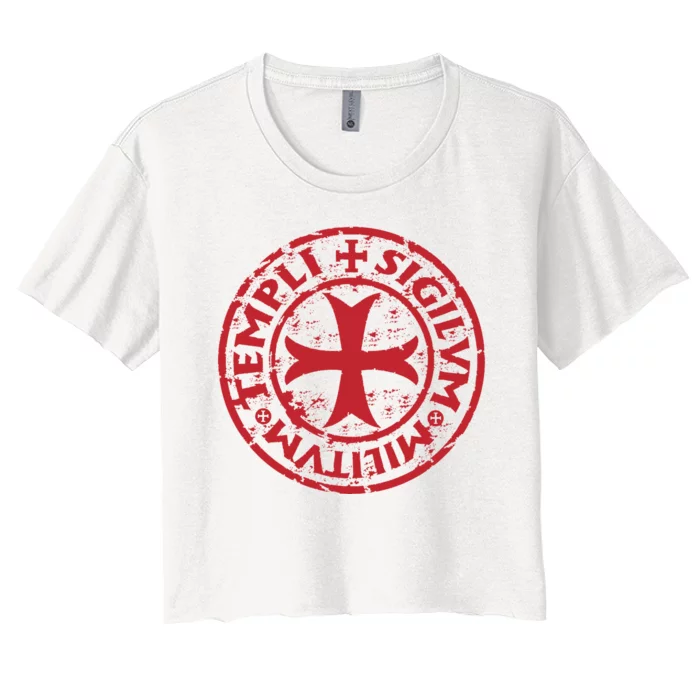 Knights Templar Women's Crop Top Tee