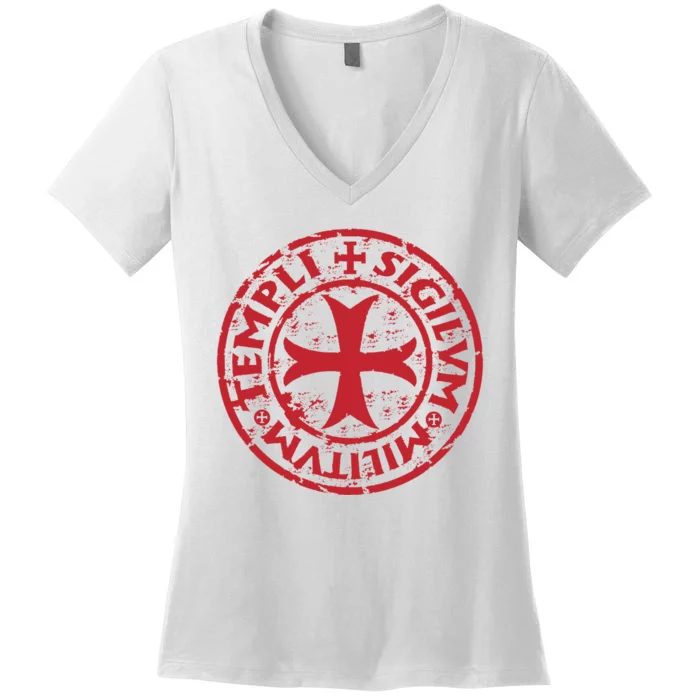 Knights Templar Women's V-Neck T-Shirt