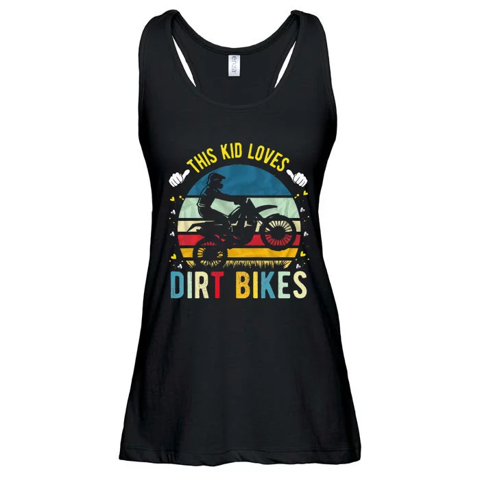 Kids This Loves Dirt Bikes Motocross Dirt Bike Ladies Essential Flowy Tank