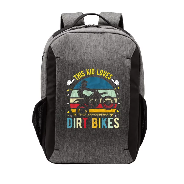 Kids This Loves Dirt Bikes Motocross Dirt Bike Vector Backpack