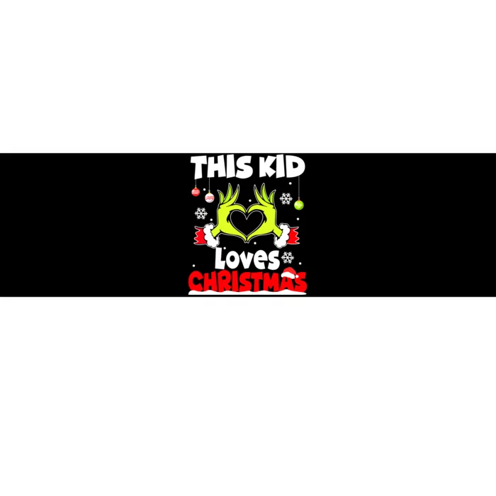 Kids This Loves Christmas Xmas Pajama Gift Bumper Sticker