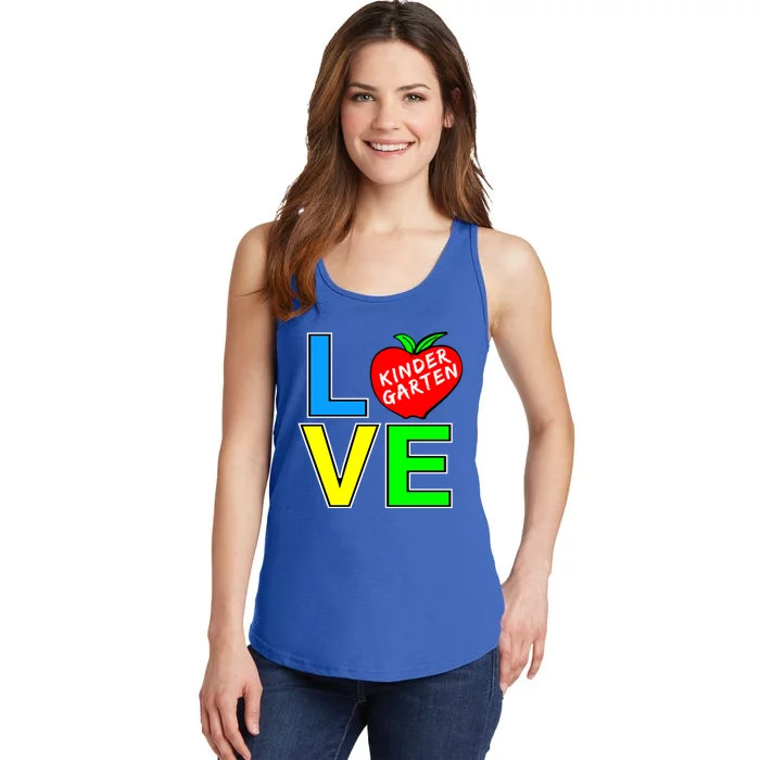 Kindergarten Teacher Love Teaching Meaningful Gift Ladies Essential Tank