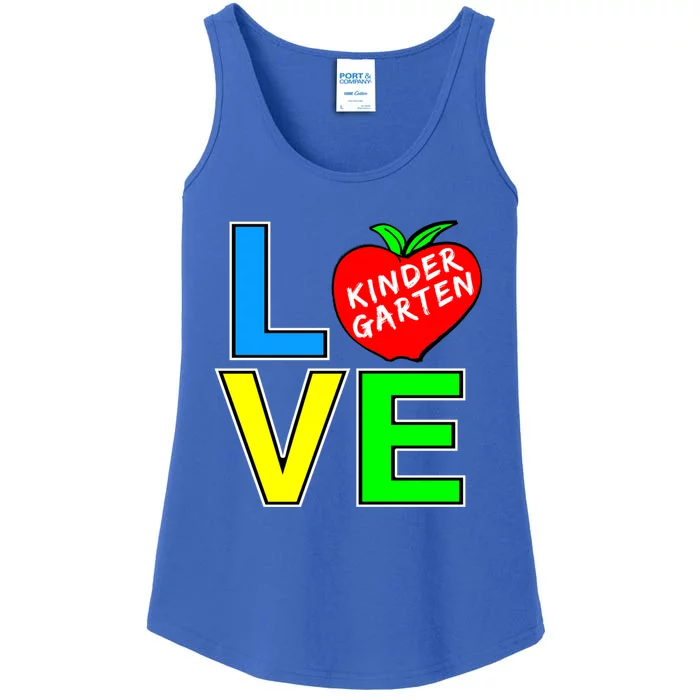 Kindergarten Teacher Love Teaching Meaningful Gift Ladies Essential Tank