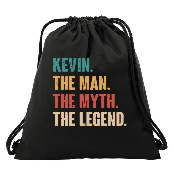 Kevin The Man The Myth The Legend Drawstring Bag