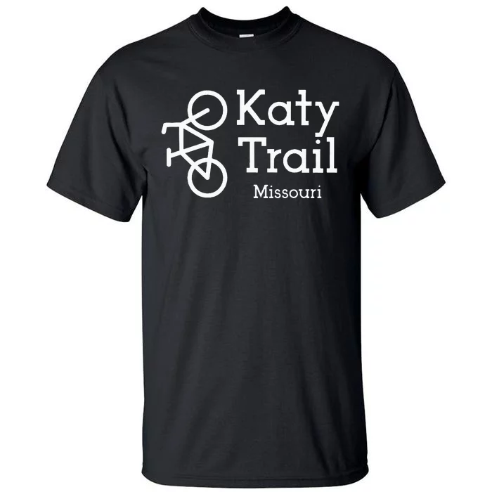 Katy Trail Missouri Biker Cyclist Wo Tall T-Shirt