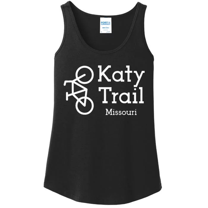 Katy Trail Missouri Biker Cyclist Wo Ladies Essential Tank