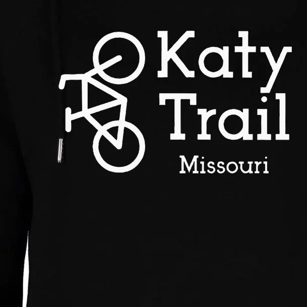 Katy Trail Missouri Biker Cyclist Wo Womens Funnel Neck Pullover Hood