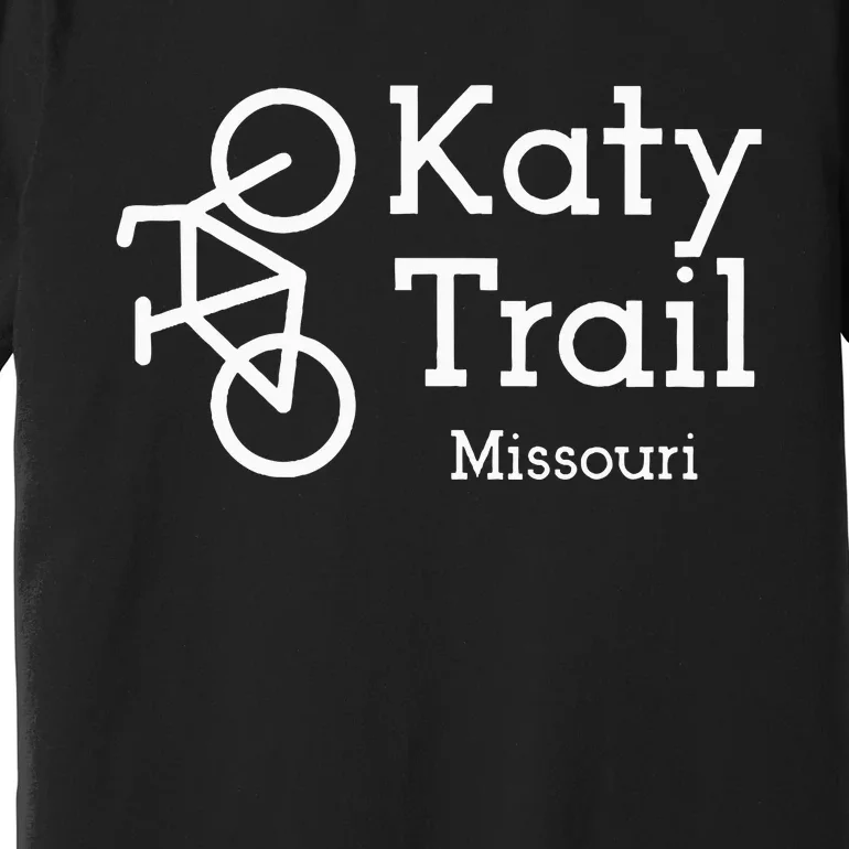 Katy Trail Missouri Biker Cyclist Wo Premium T-Shirt