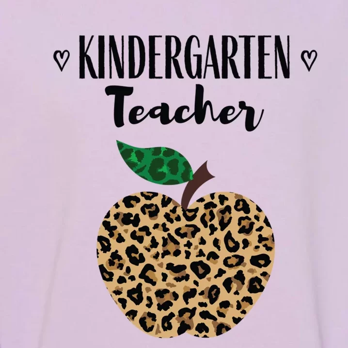 Kindergarten Teacher Meaningful Gift Apple First Day Of Kindergarten Great Gift Garment-Dyed Sweatshirt