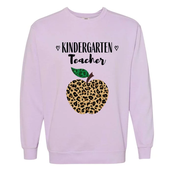 Kindergarten Teacher Meaningful Gift Apple First Day Of Kindergarten Great Gift Garment-Dyed Sweatshirt