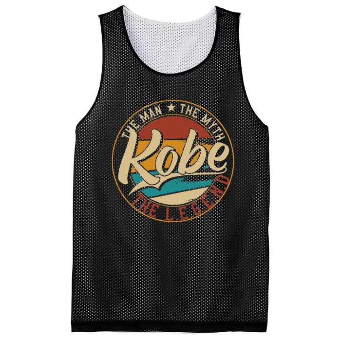 Kobe The man the myth the legend Mesh Reversible Basketball Jersey Tank