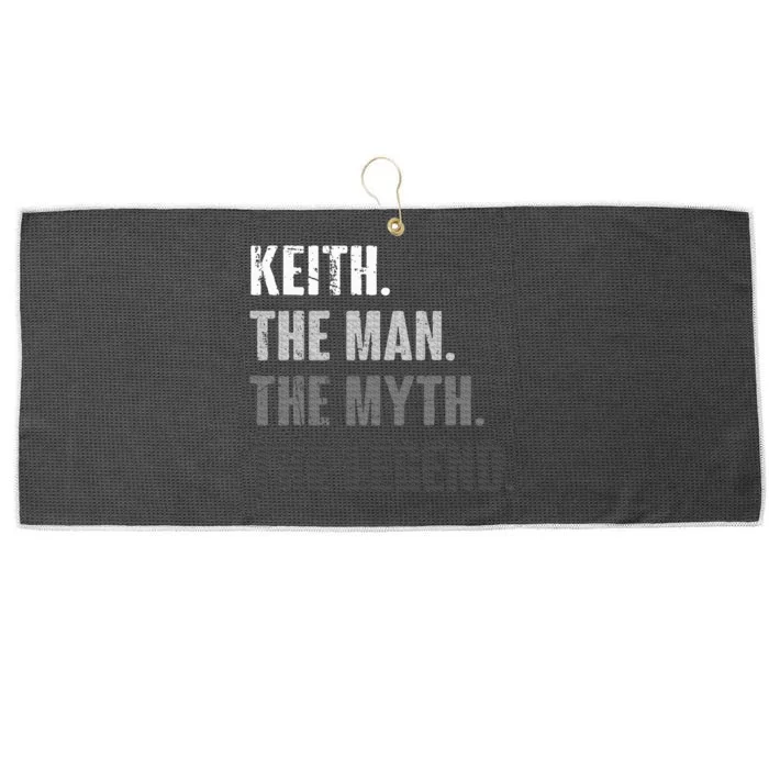 Keith The Man The Myth The Legend Large Microfiber Waffle Golf Towel