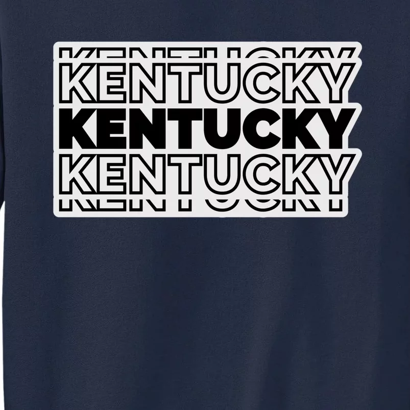 Kentucky Typography Mashup Tall Sweatshirt